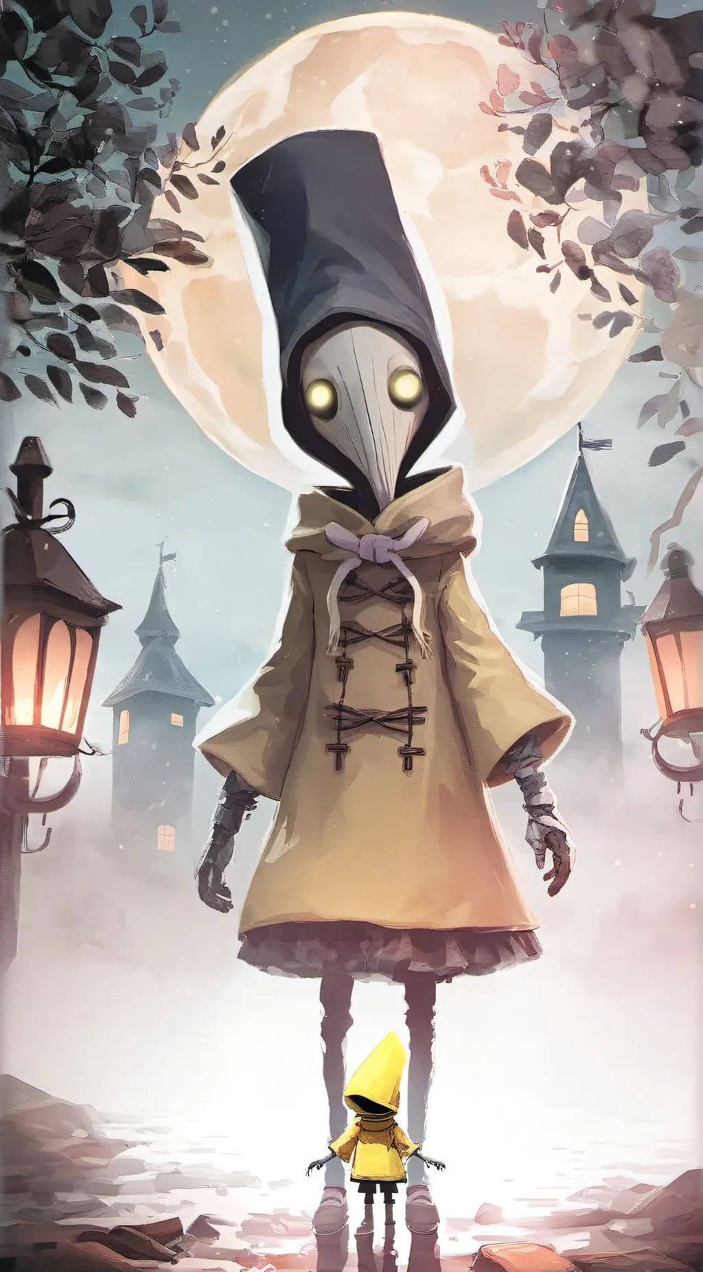 ai character: mono background