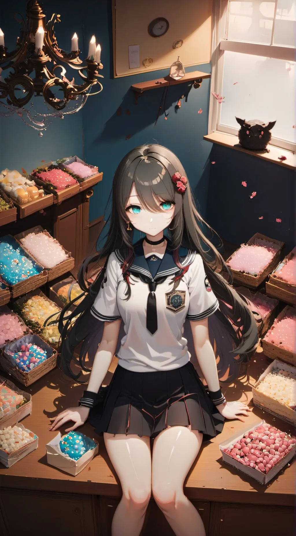 ai character: Naomi  background