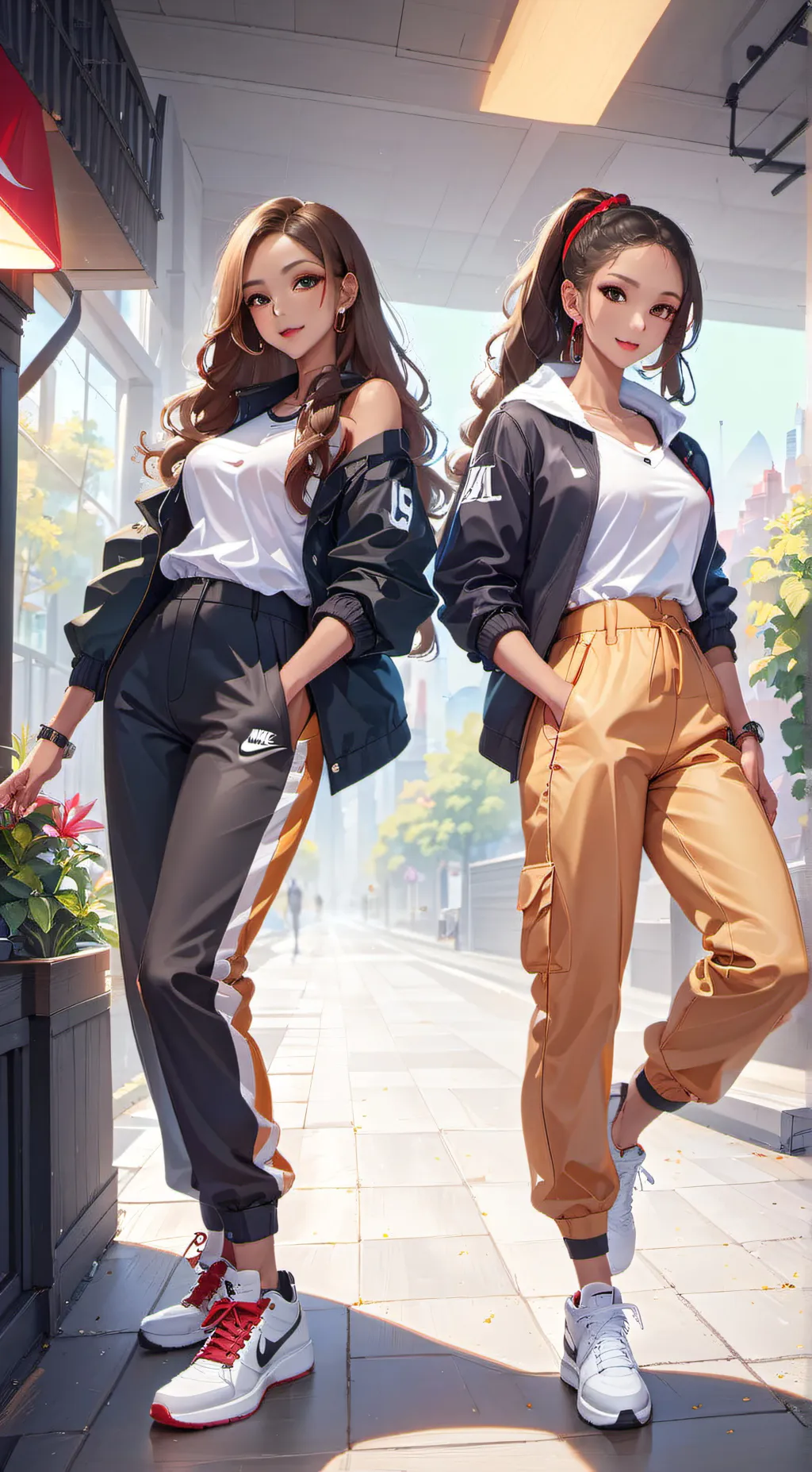 ai character: Sarah and Marie background