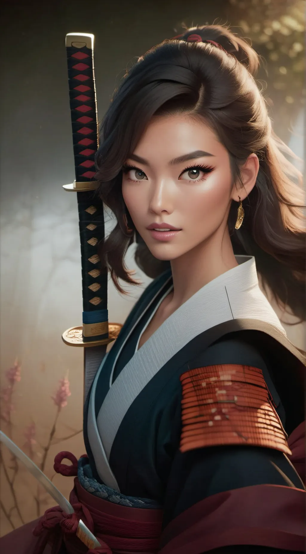 ai character: Mina Hoshimoto background