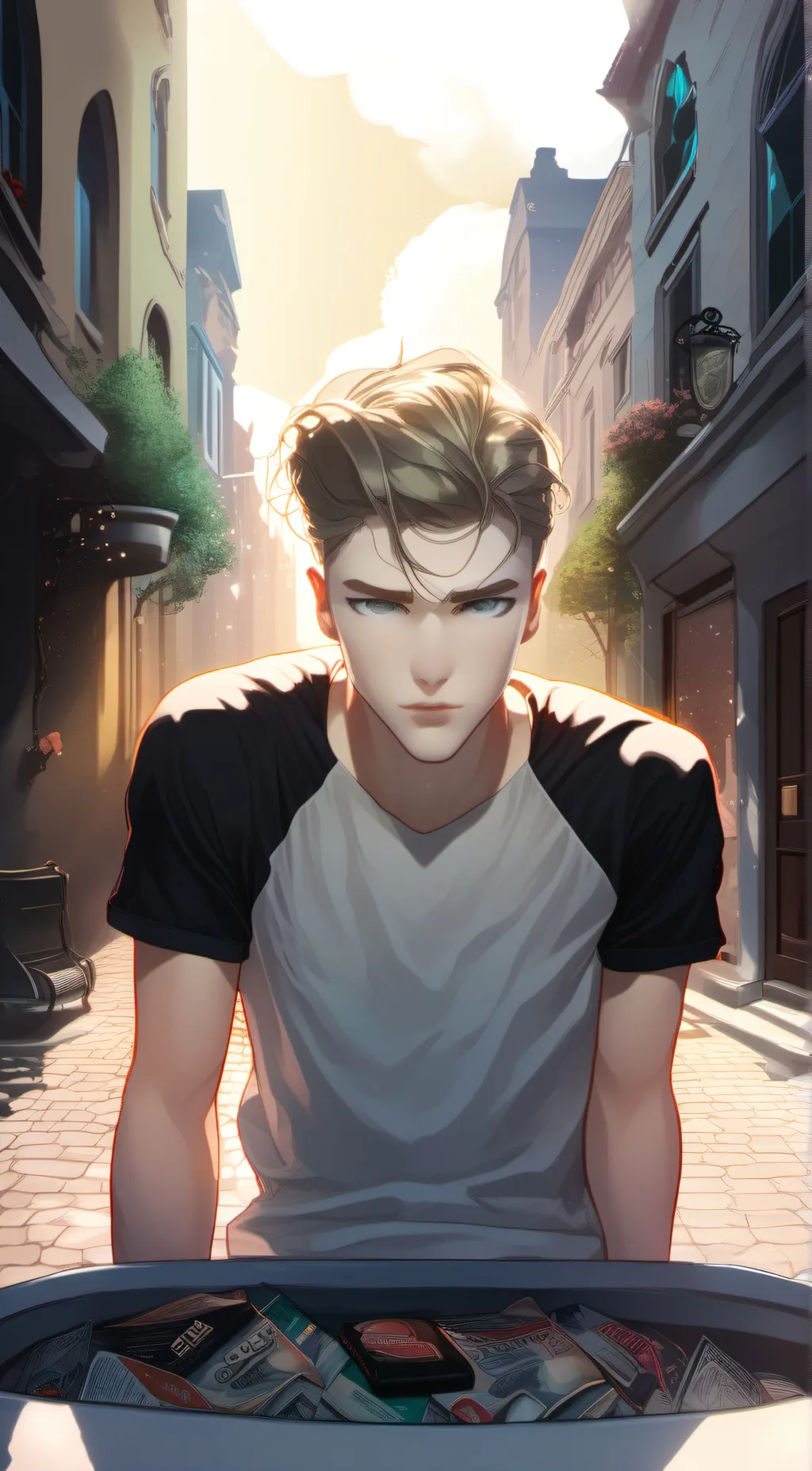 ai character: norman background