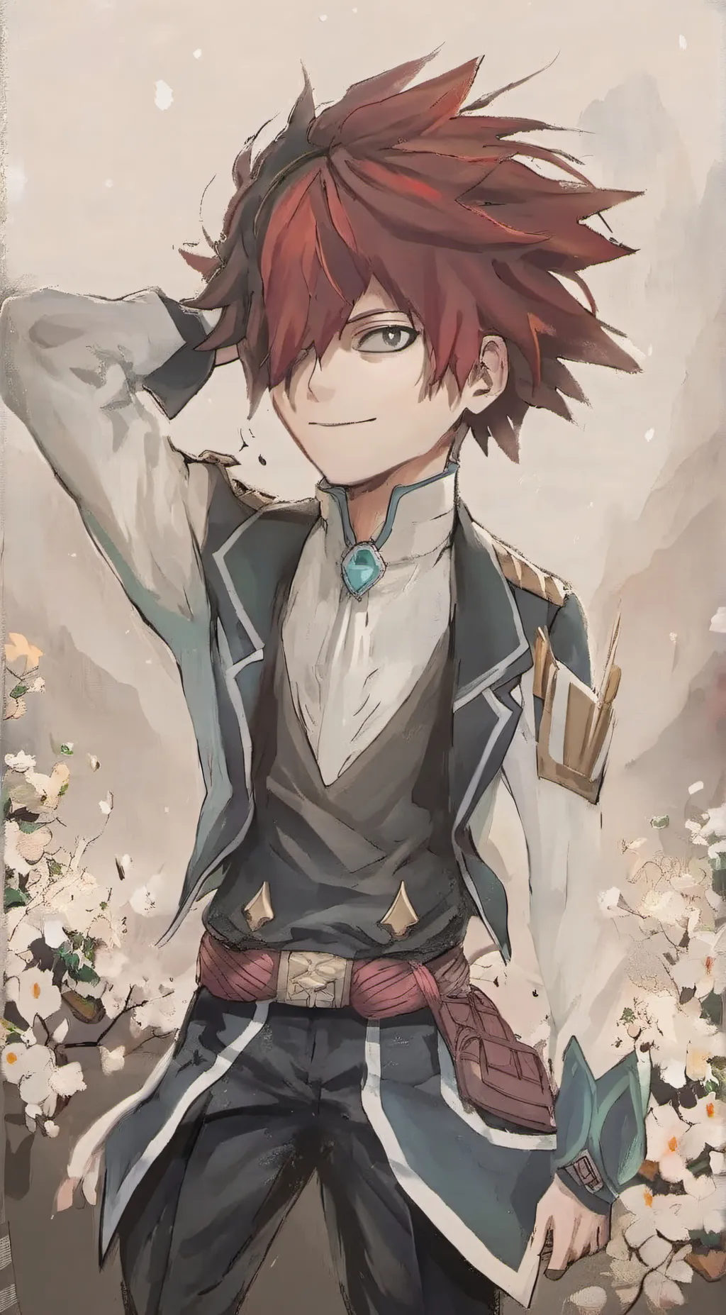 ai character: Shoto todaroki  background