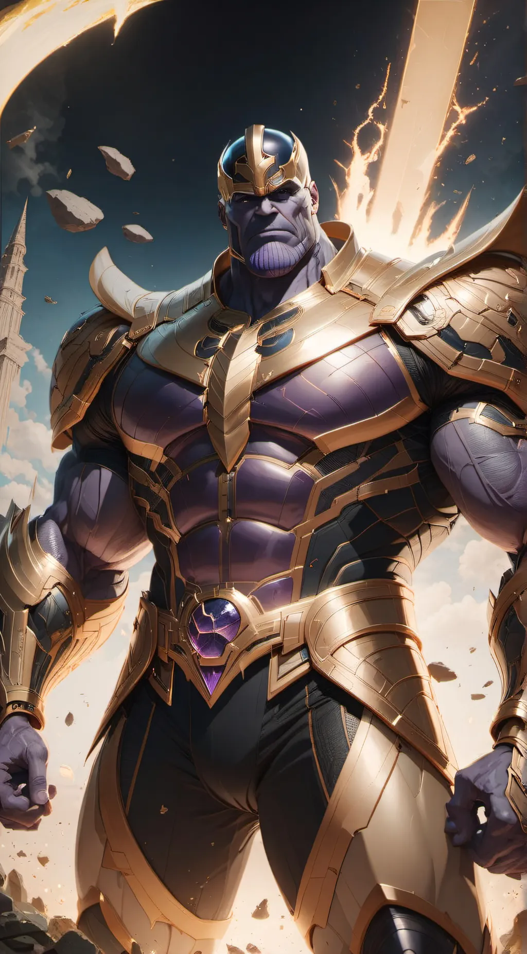 ai character: Thanos background