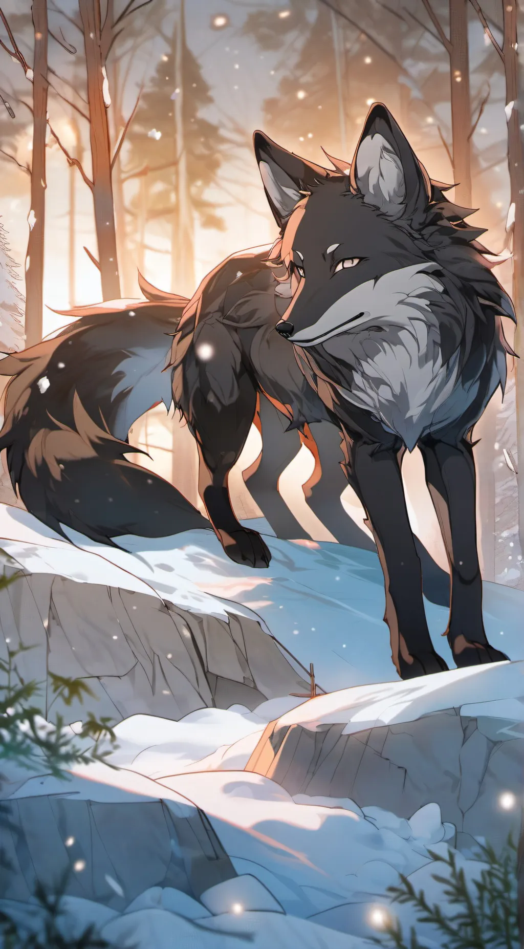 ai character: Coal background