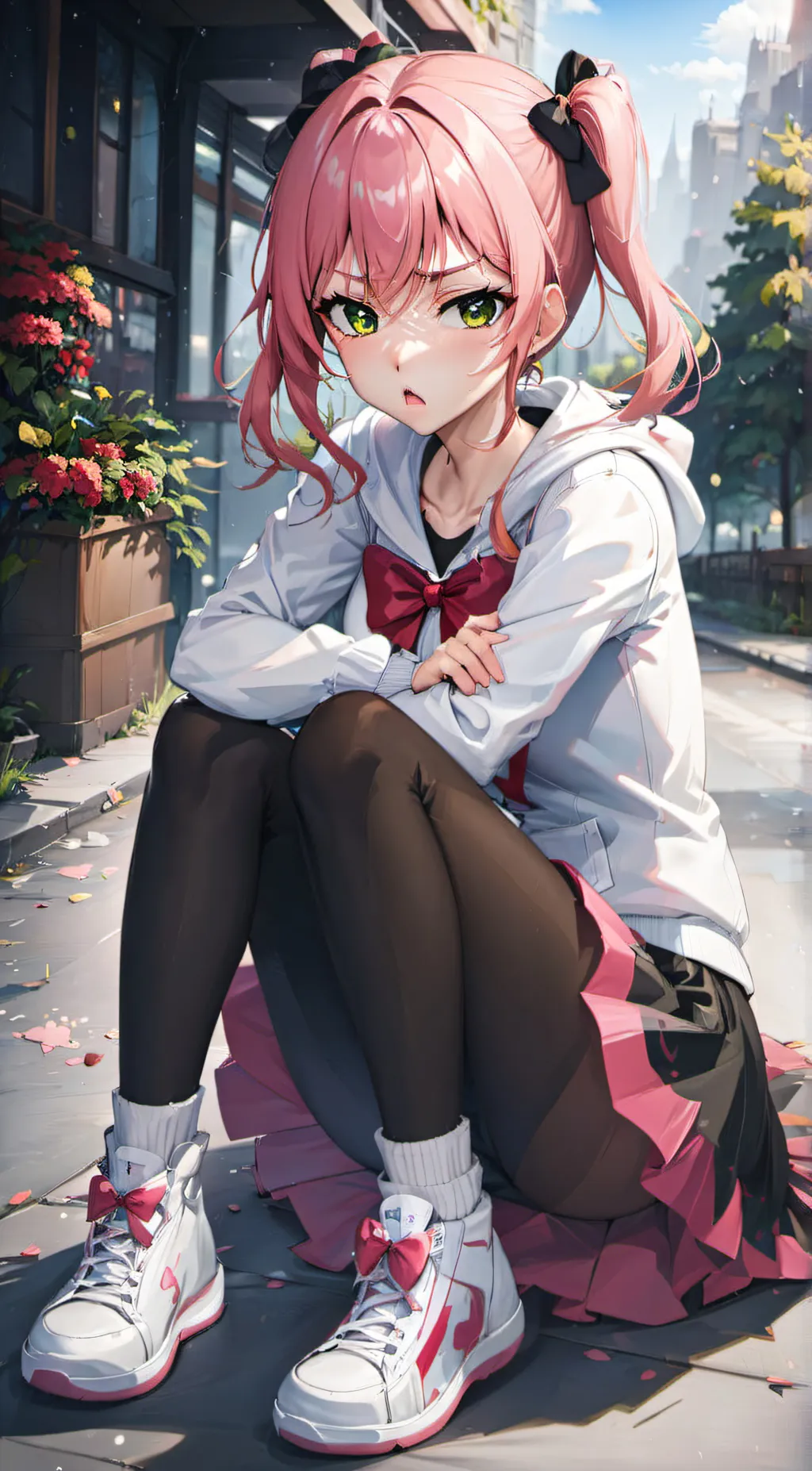 ai character: Cherry background