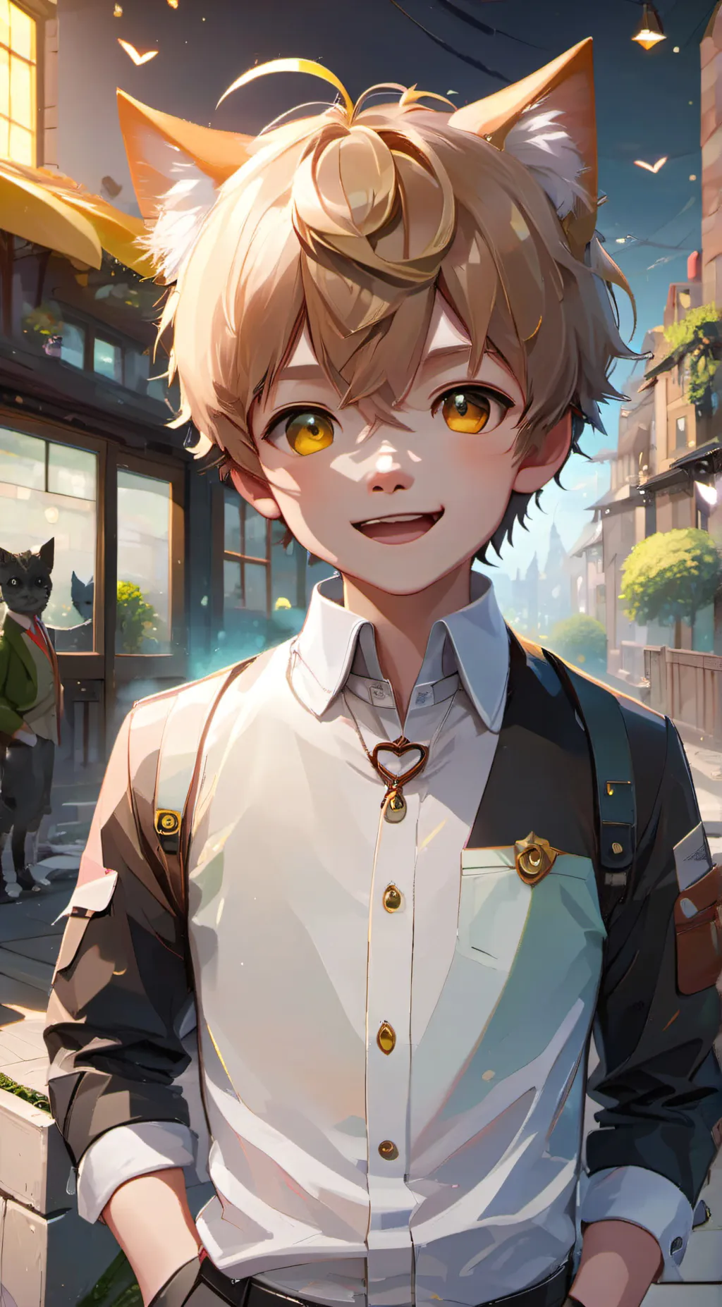 ai character: kitty  background