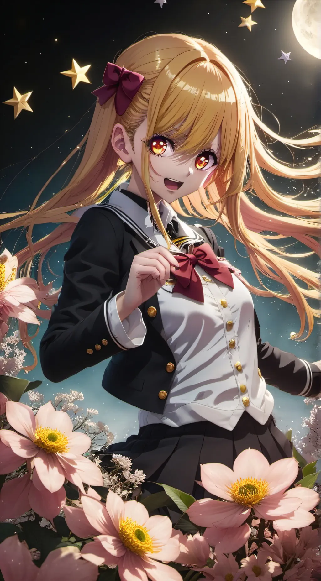 ai character: Ruby hoshino  background