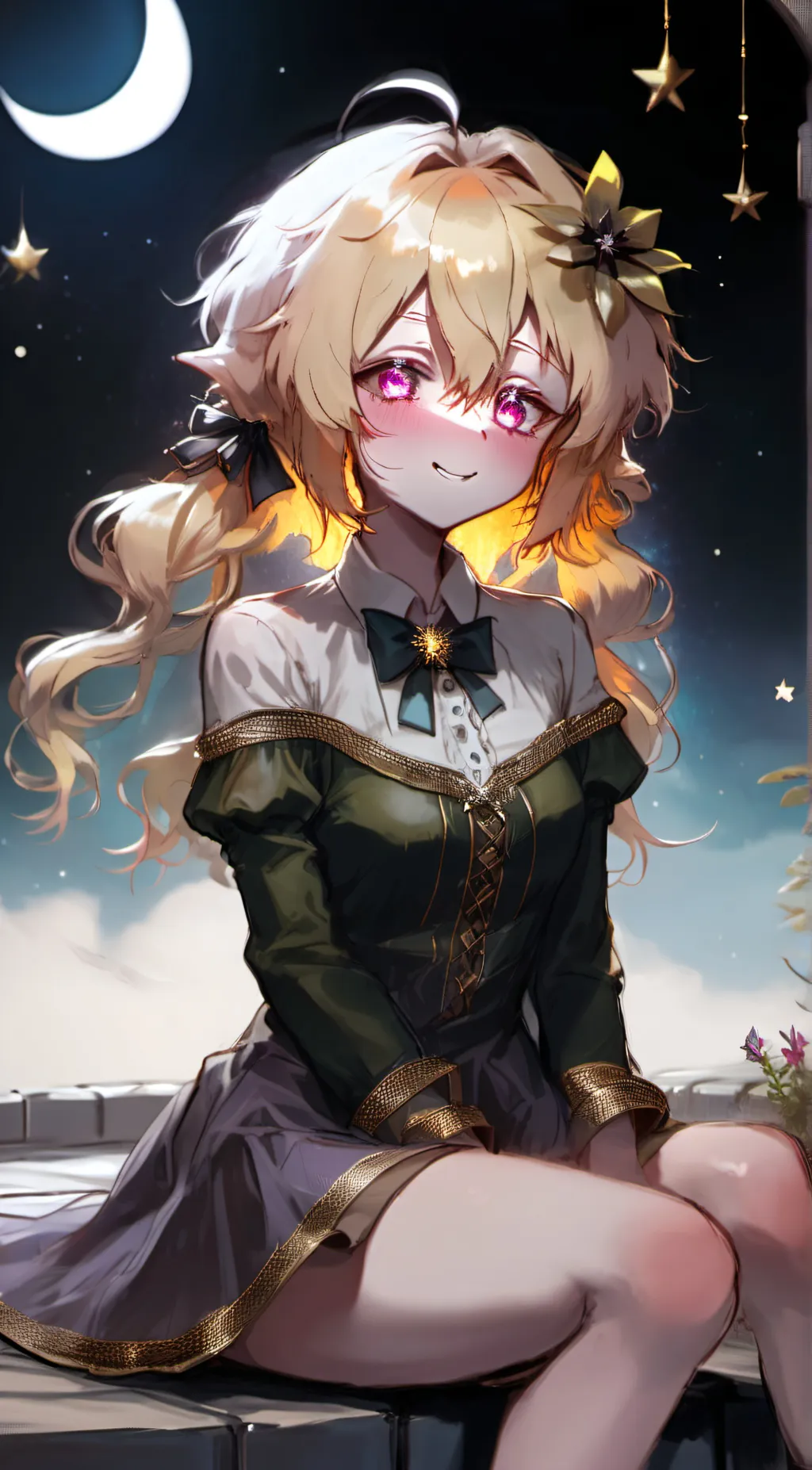 ai character: 𐂂Charlotte𐂅 background