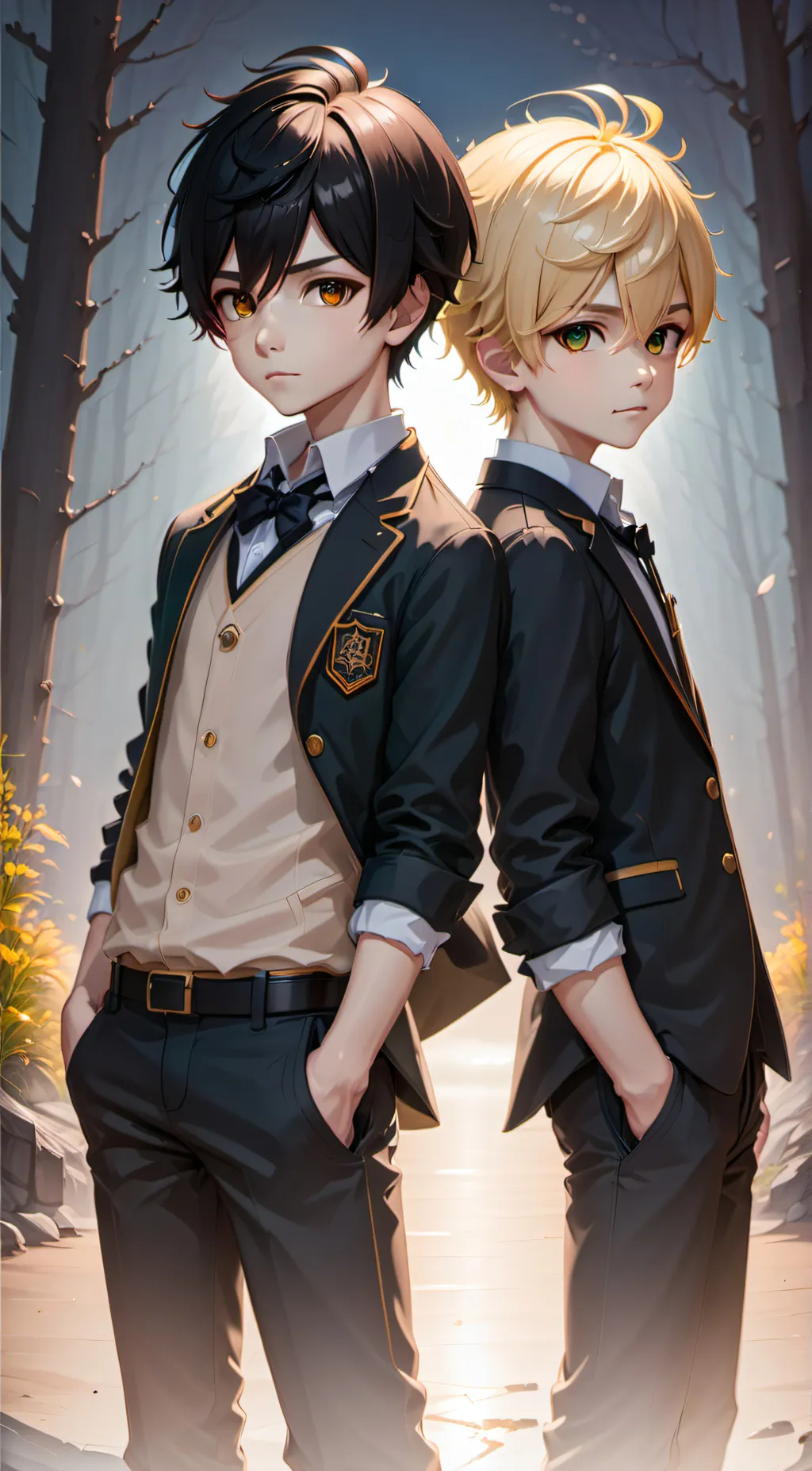 ai character: Taro&Tari Yamada  background