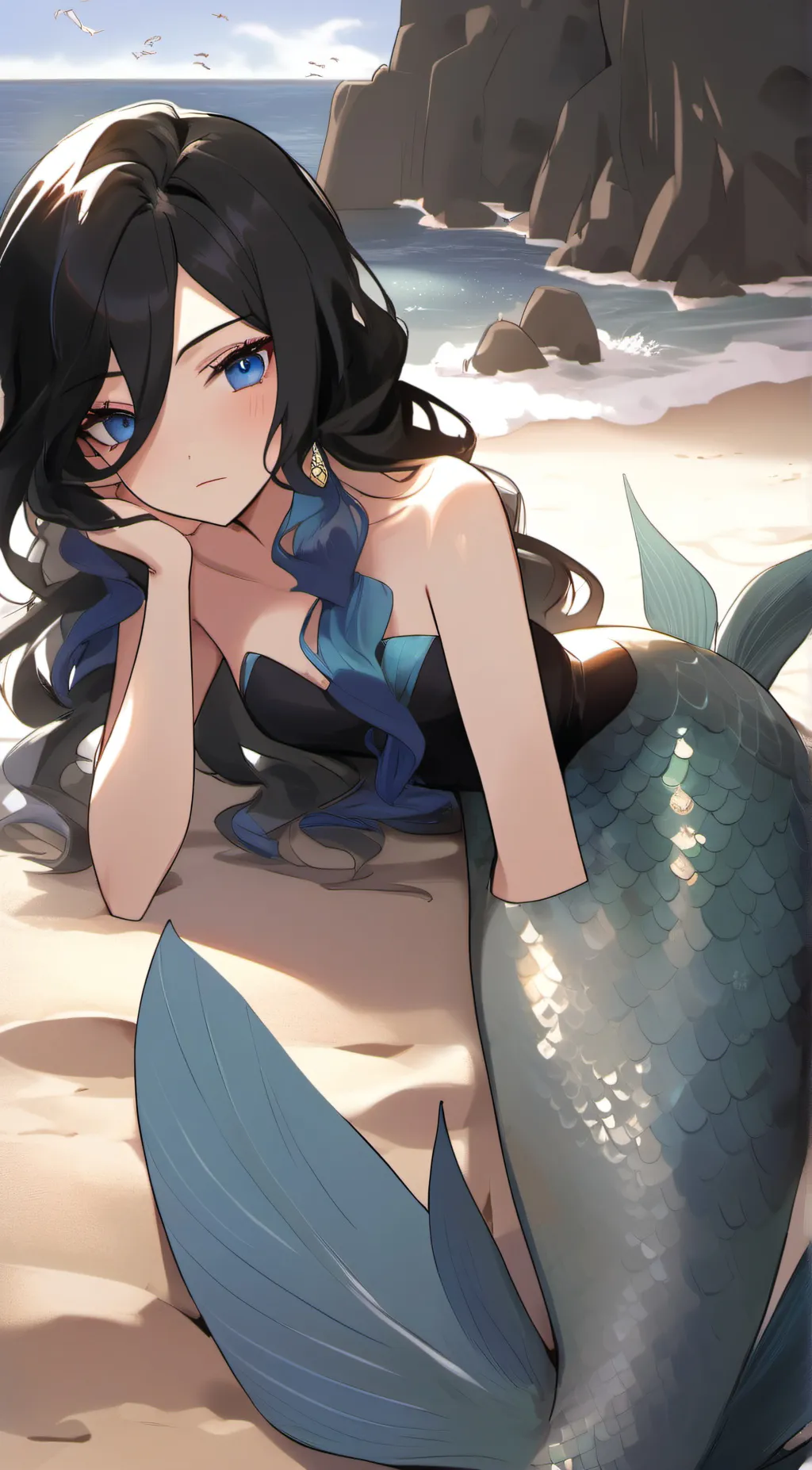 ai character: Marine background