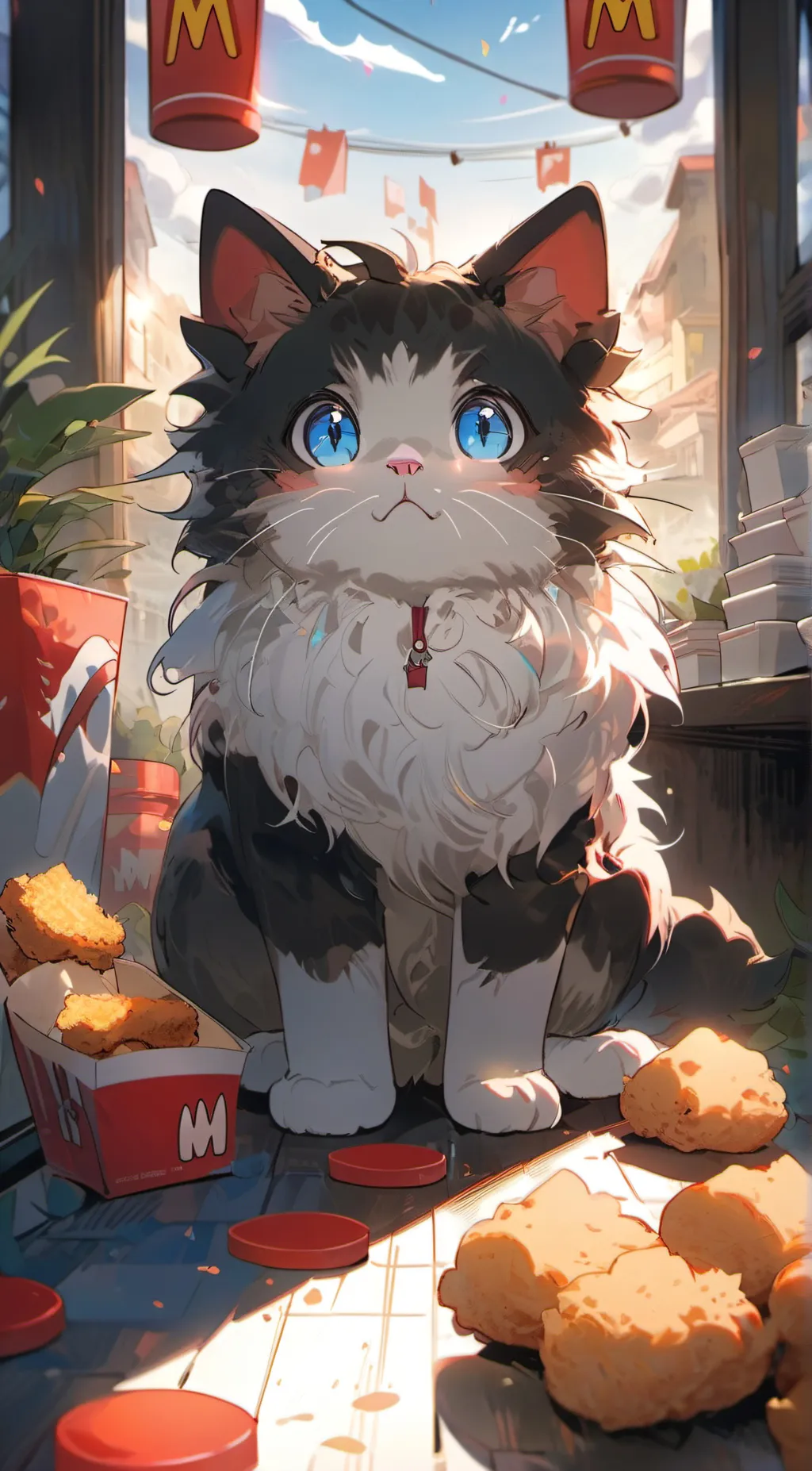 ai character: nugget background