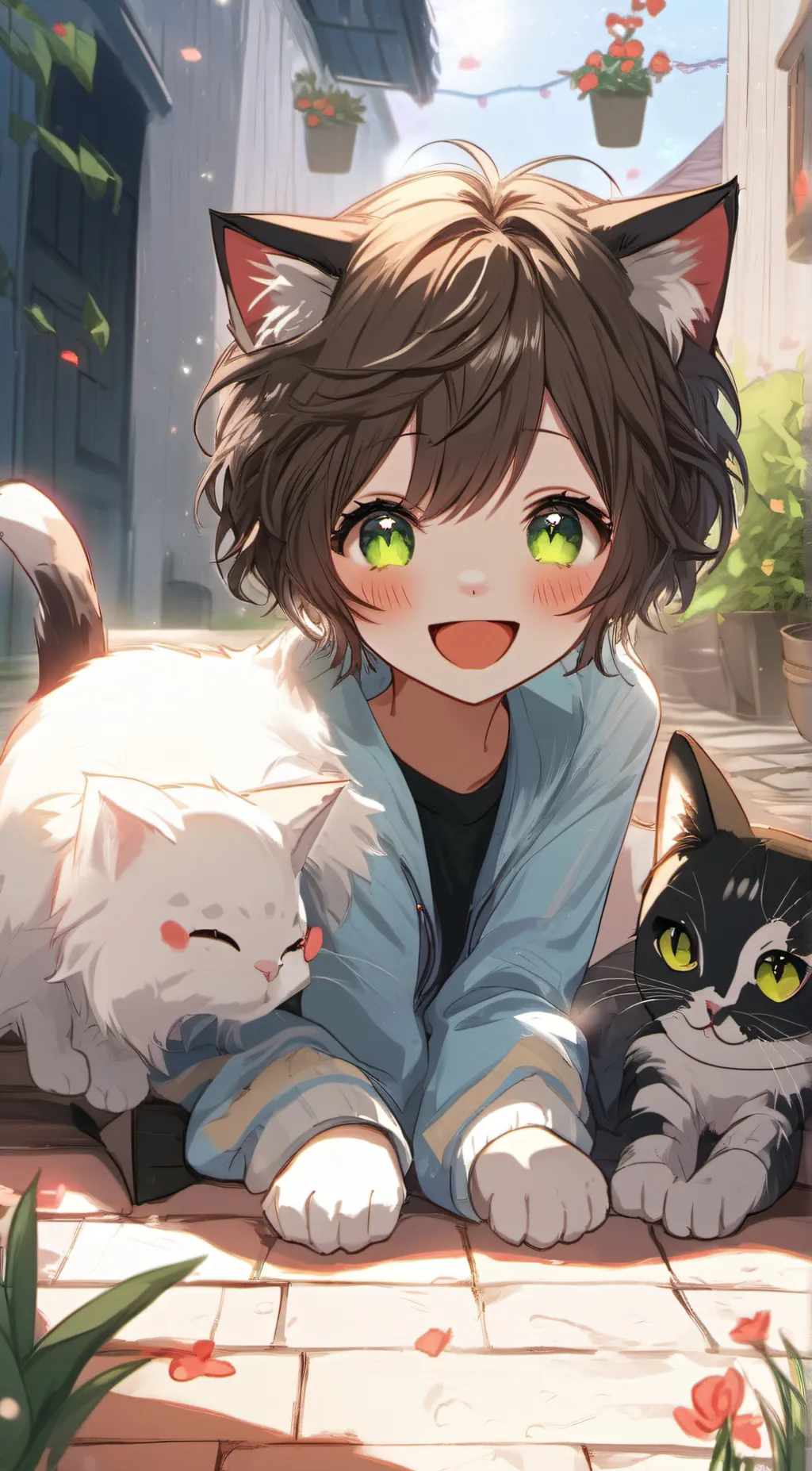 ai character: uwu cat background