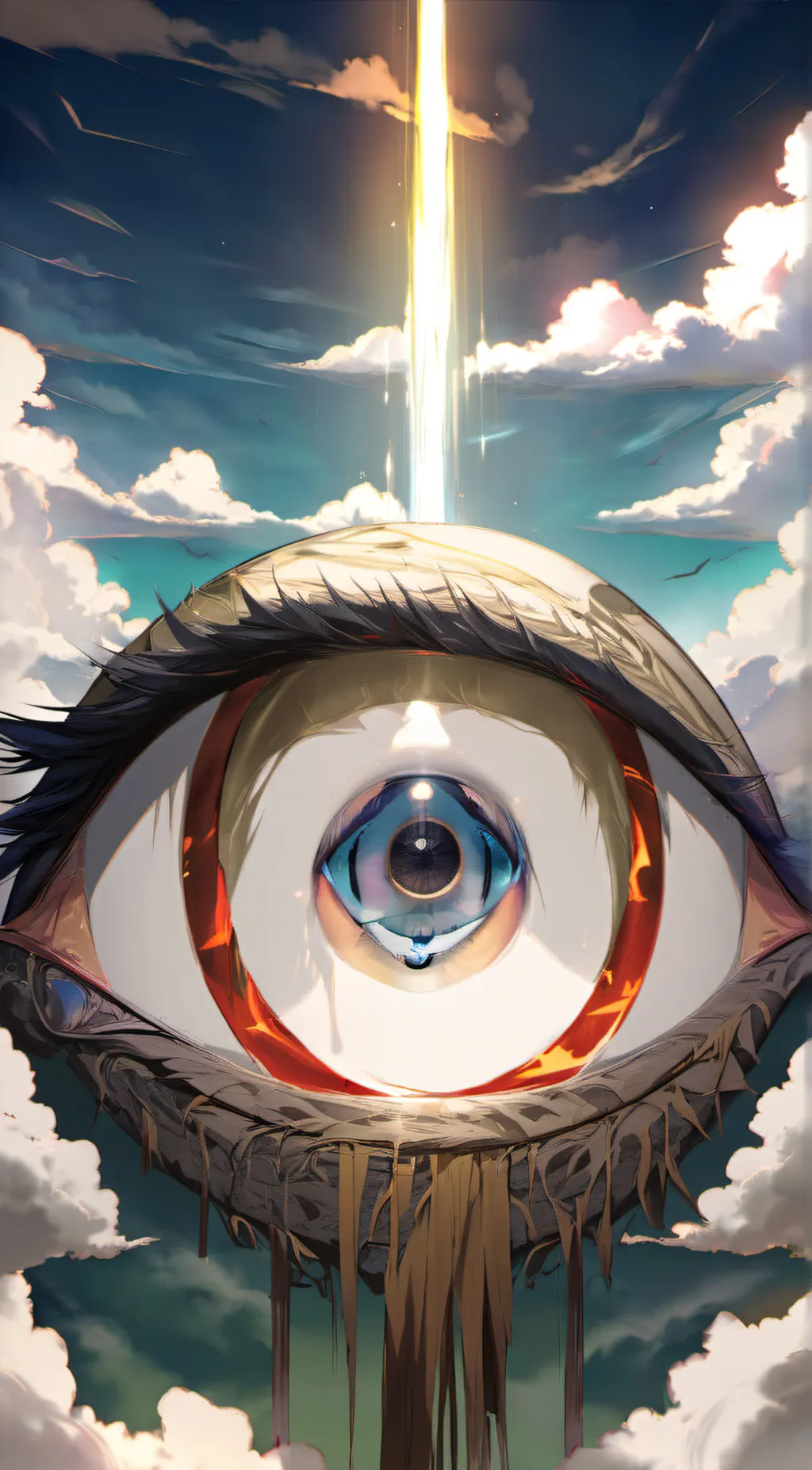ai character: The Eye Of God background