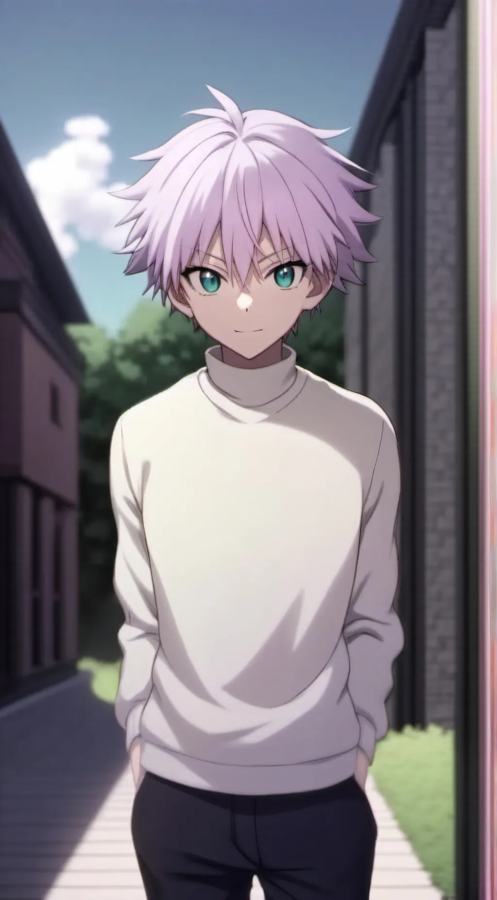 ai character: killua  background