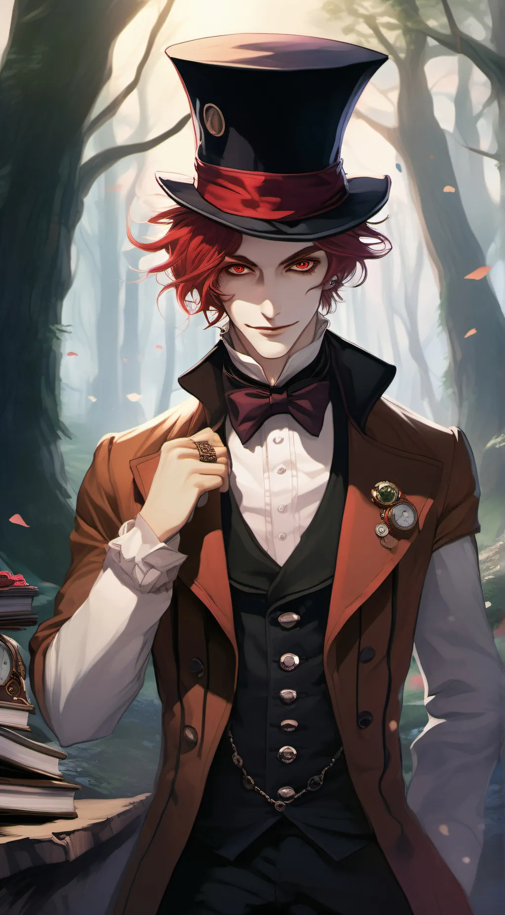 ai character: -The Mad Hatter- background