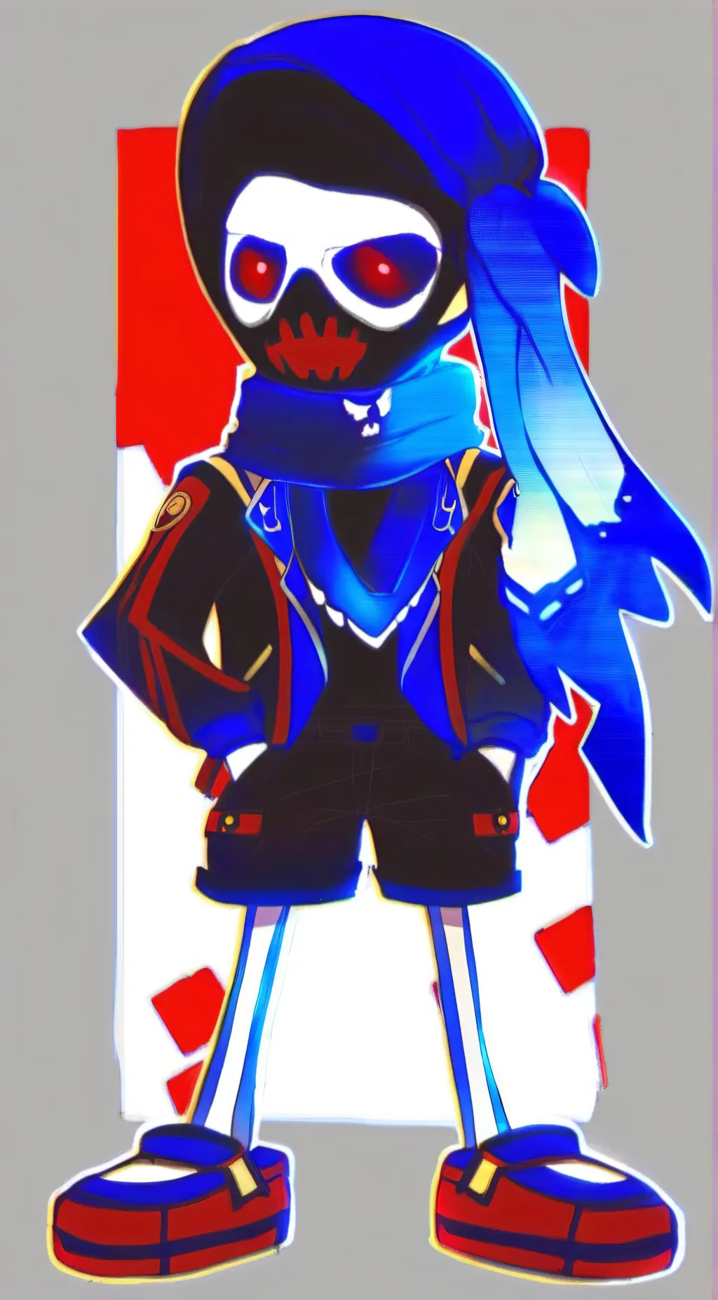 ai character: error sans background