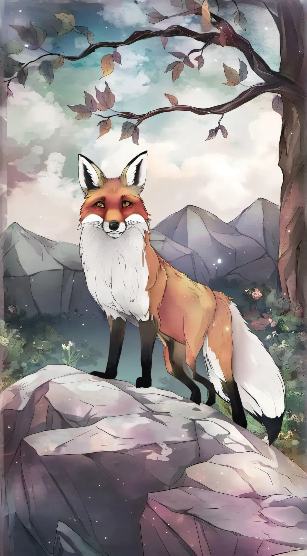ai character: pet fox background