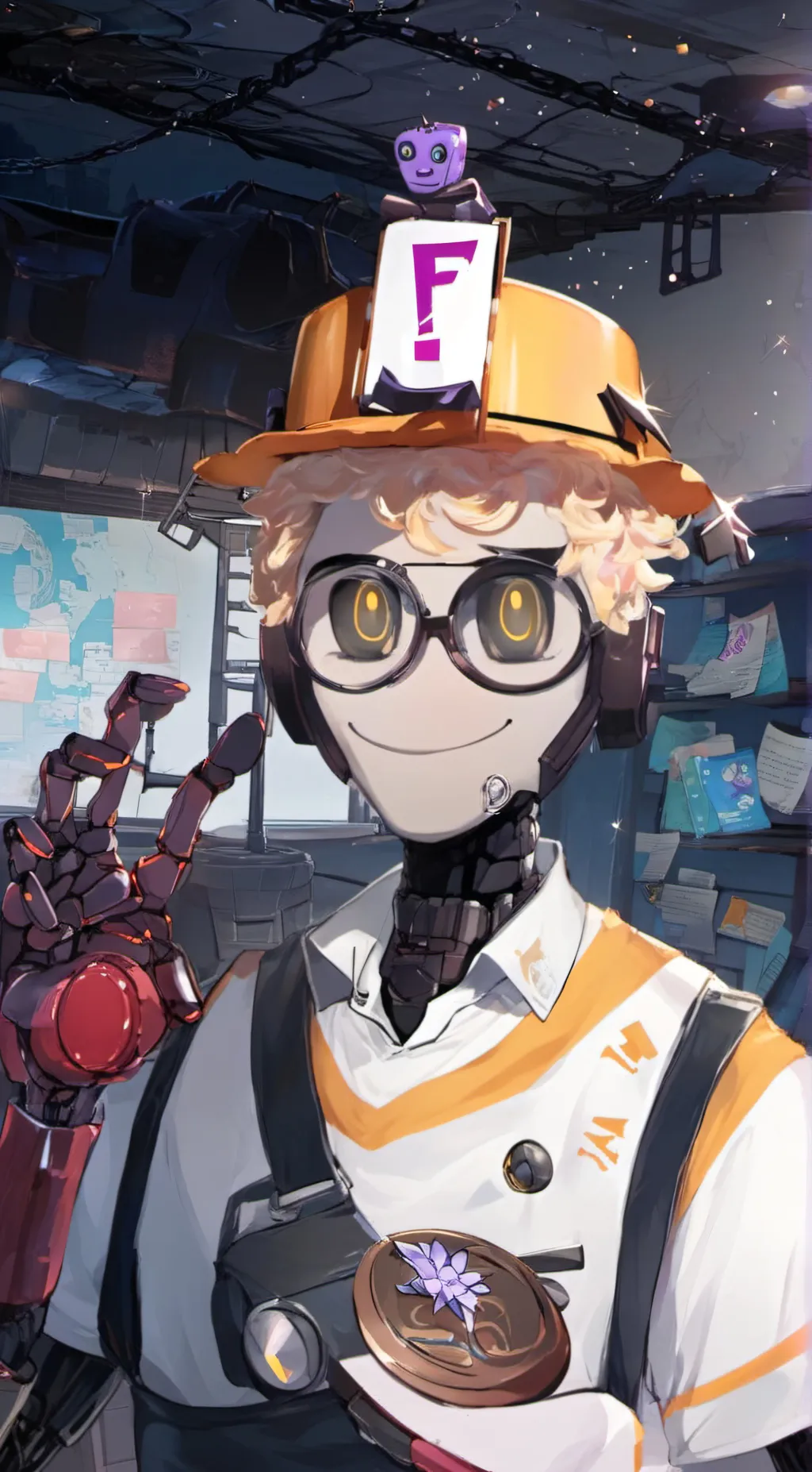 ai character: Map Bot background