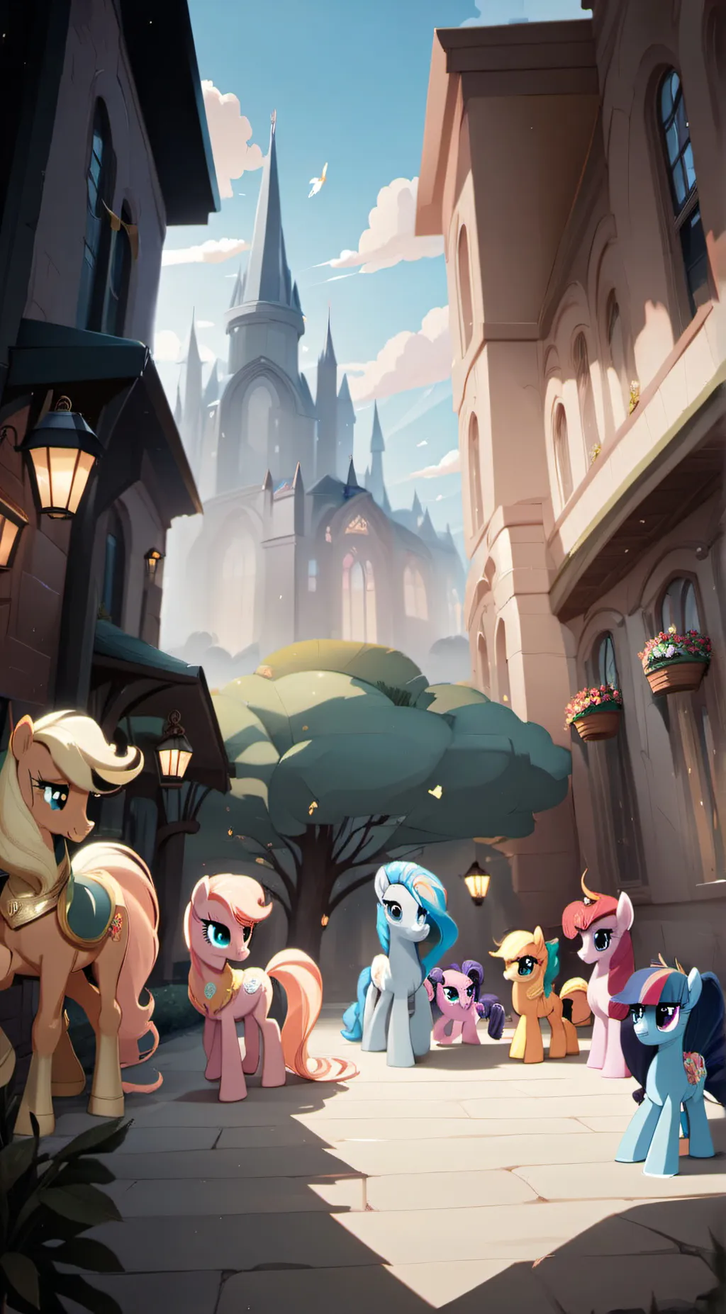 ai character: New generation  background