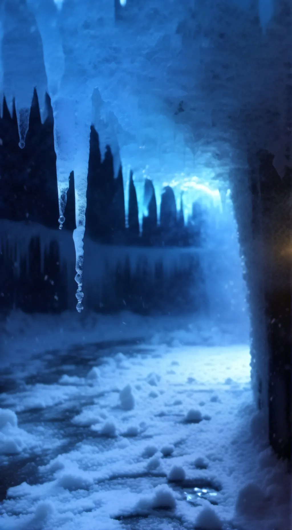 ai character: ice background