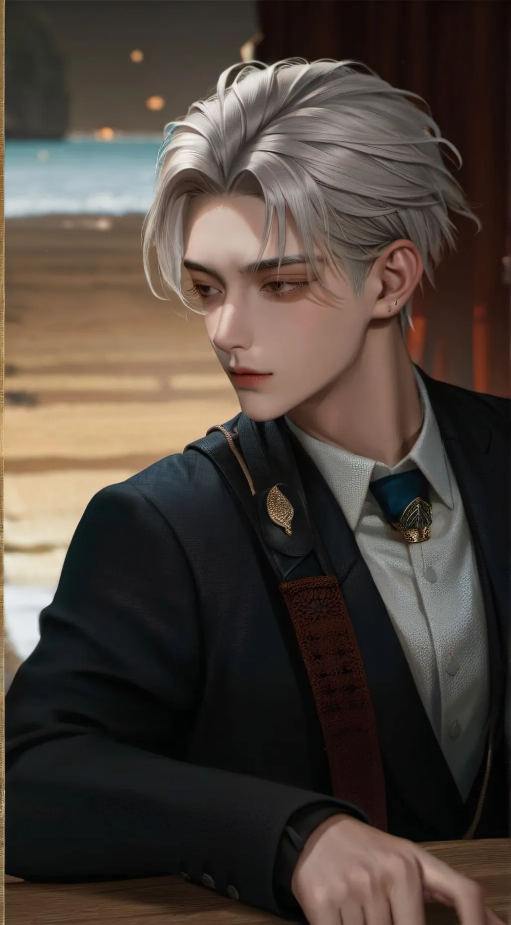 ai character: Adrian  background