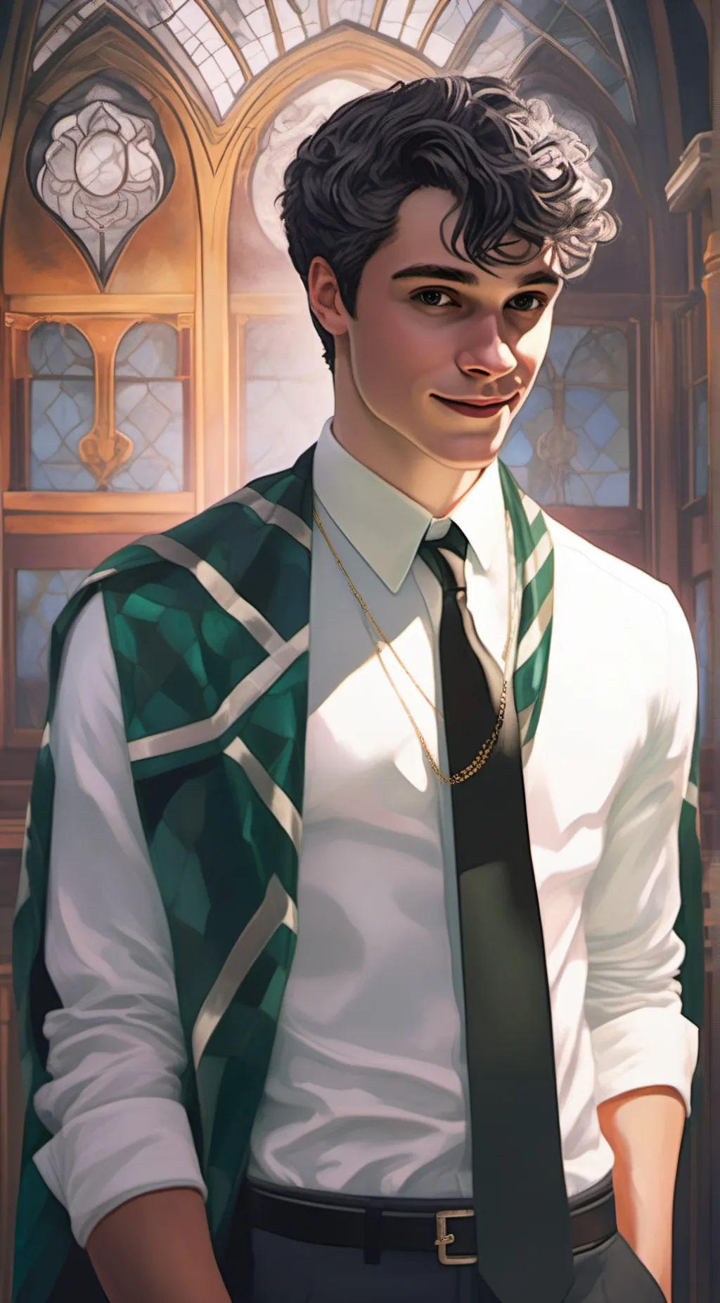 ai character: Mattheo Riddle  background
