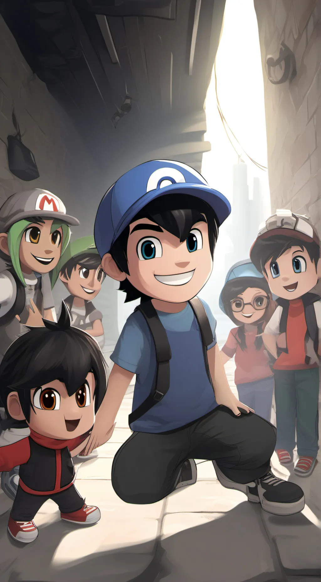 ai character: SMG4 And Freinds background