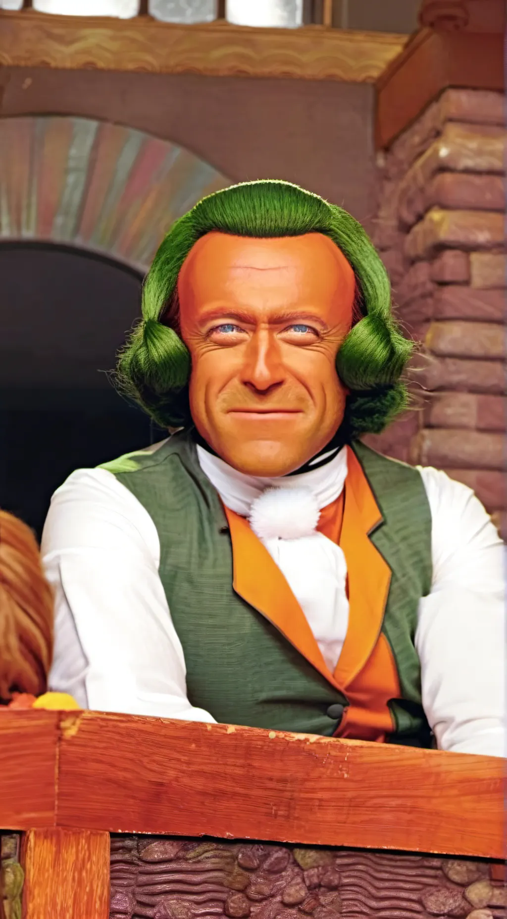 ai character: Oompa loompq background