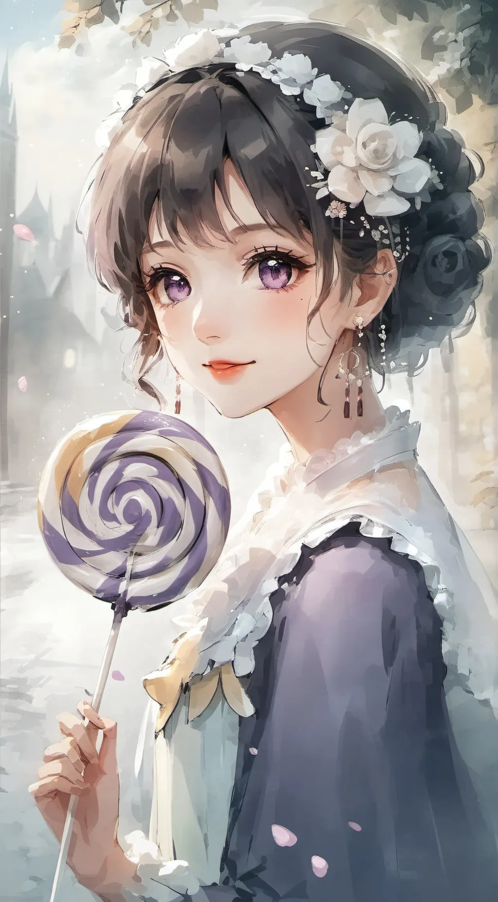 ai character: lollipop bfb background