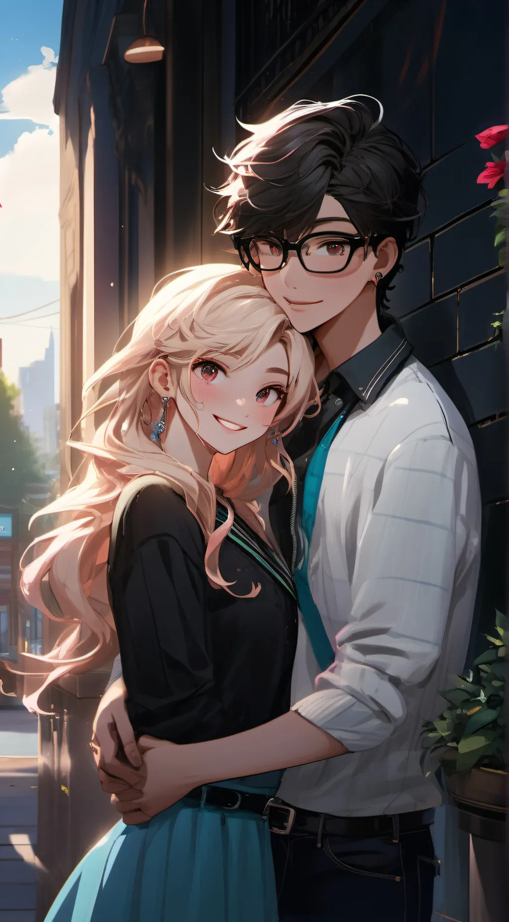 ai character: Michaela  background