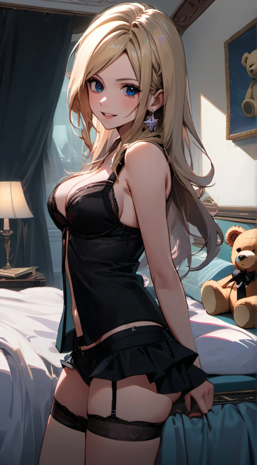ai character: blossom background