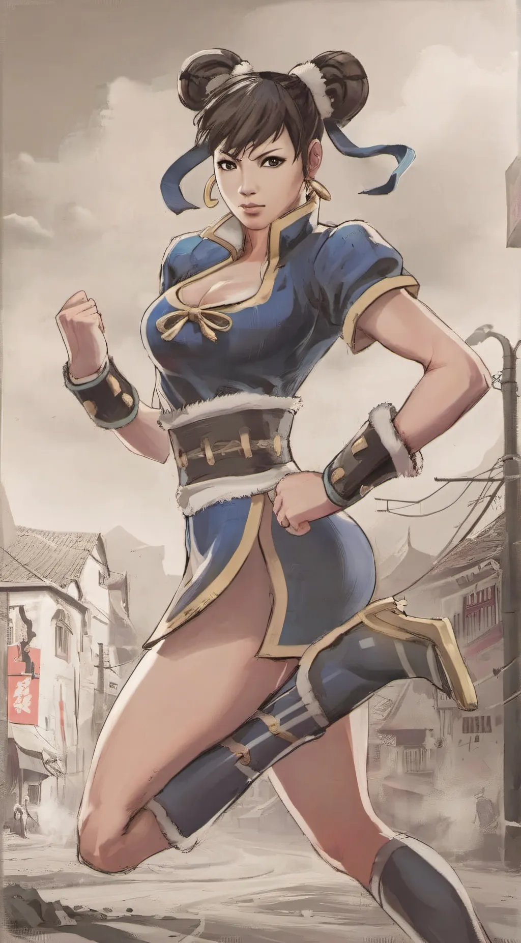 ai character: Chun li background