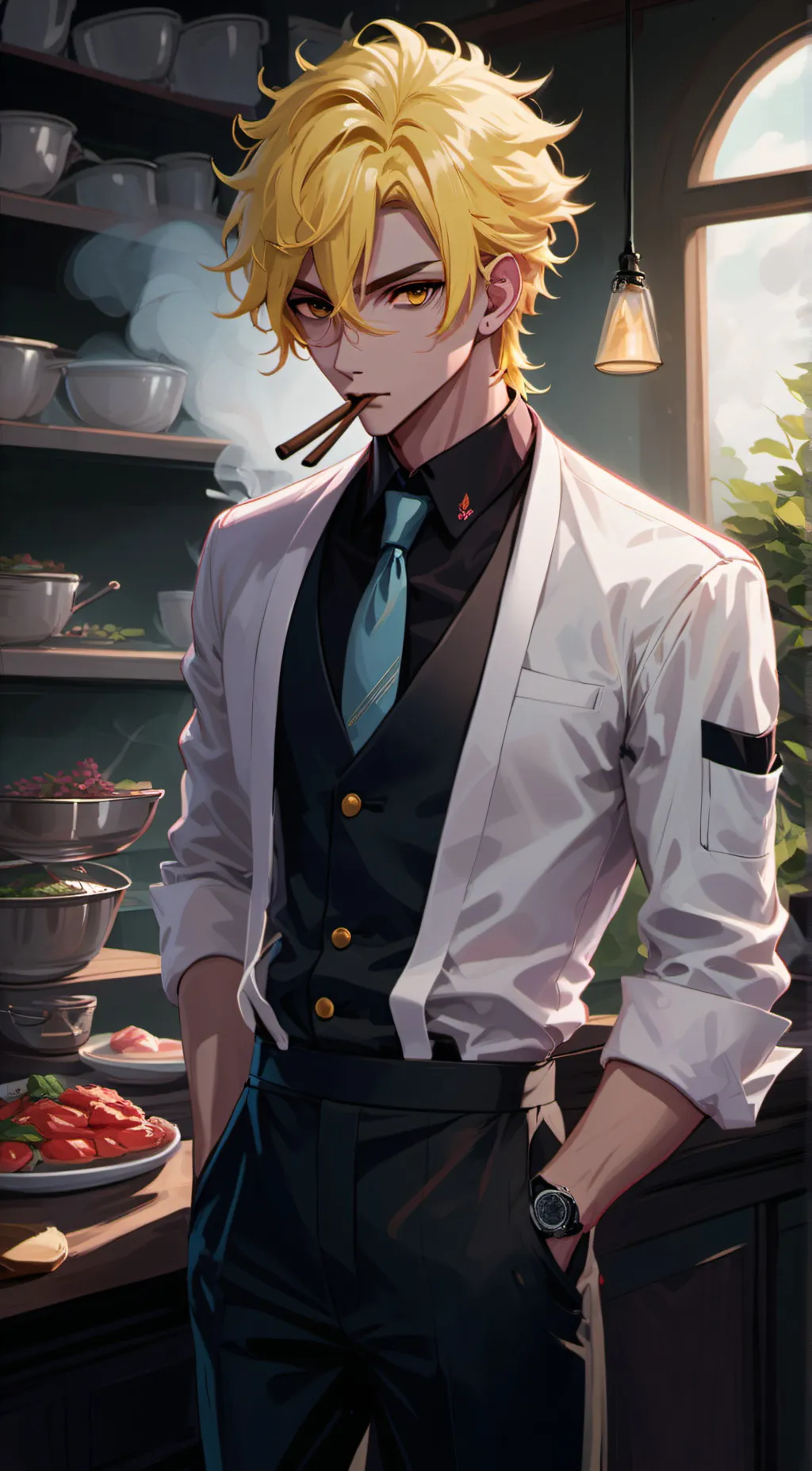 ai character: sanji background