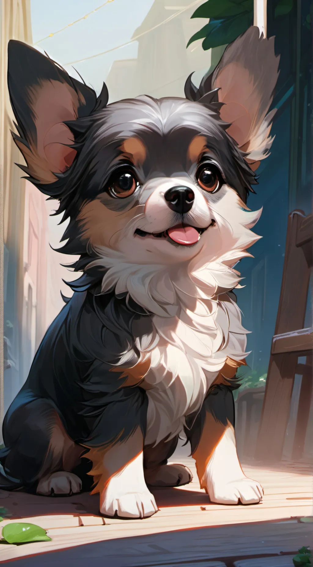 ai character: Blu background