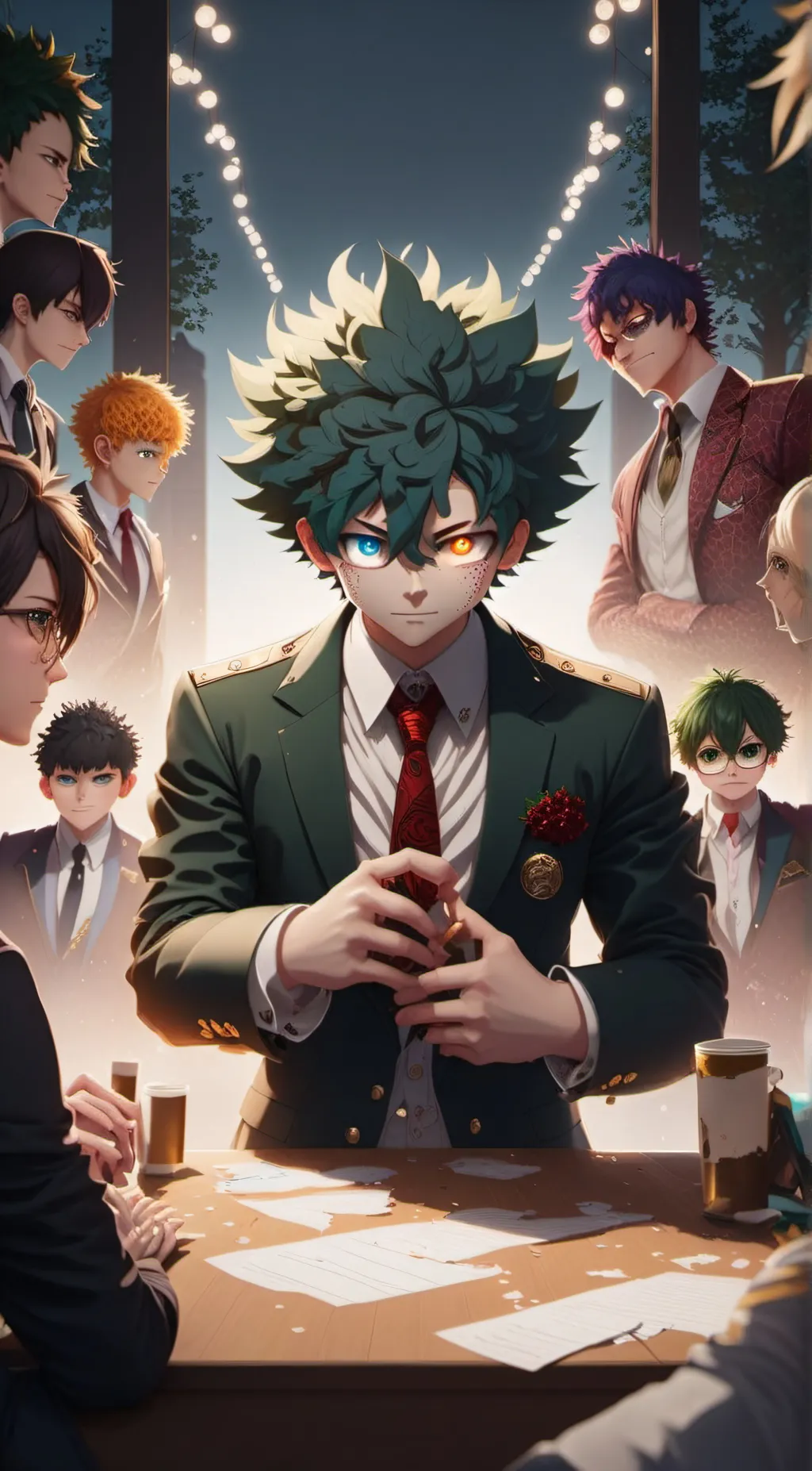 ai character: Mob deku background