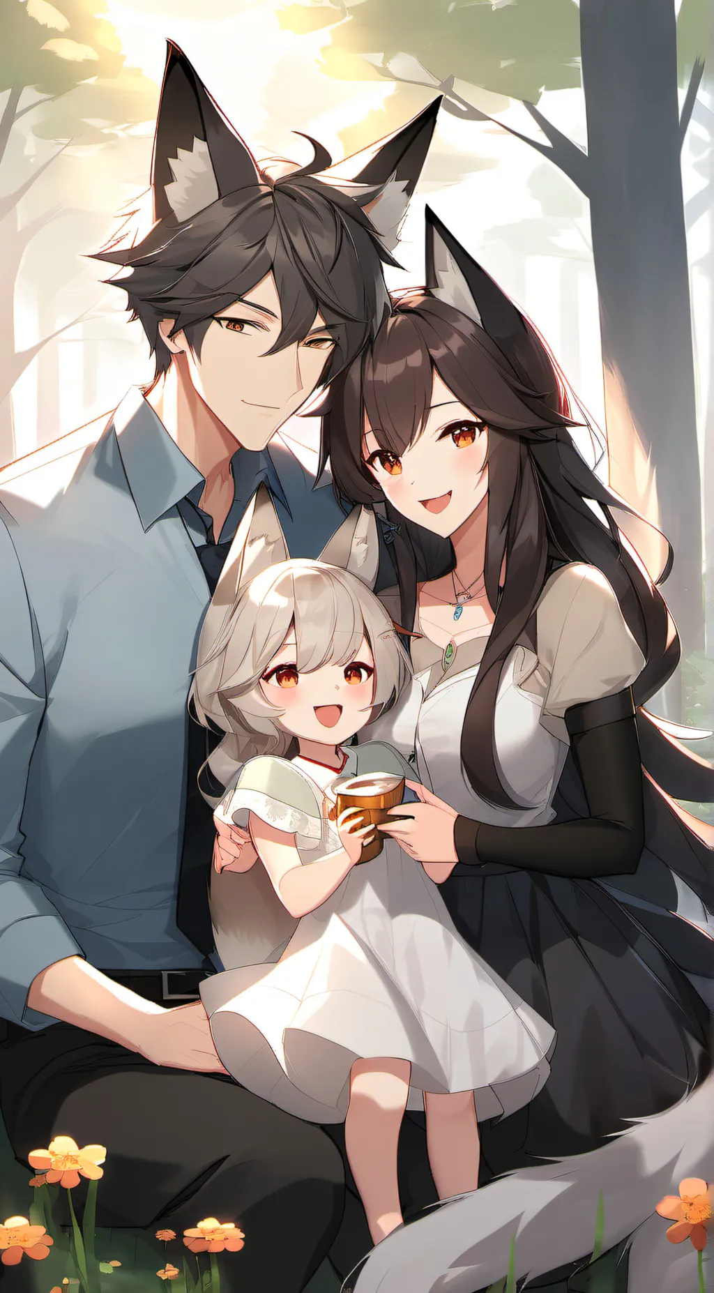 ai character: lily and liam background