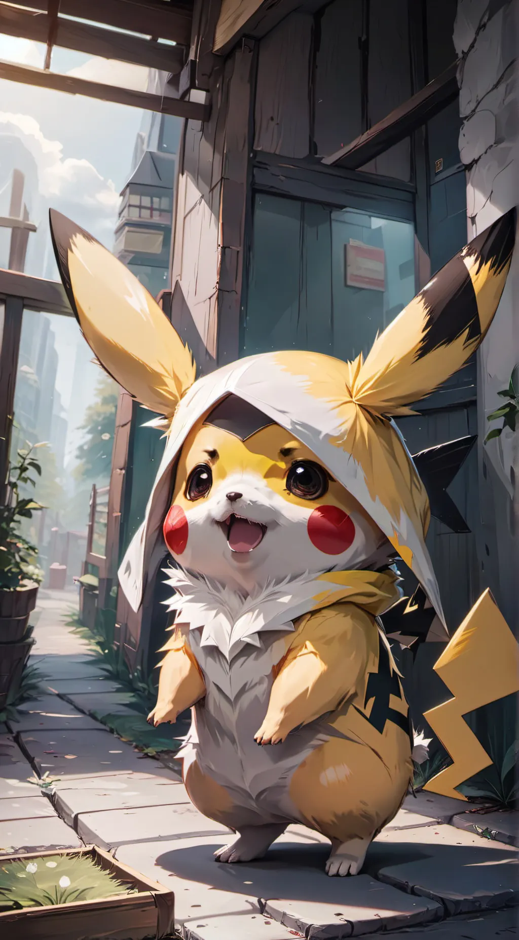ai character: pikamew background