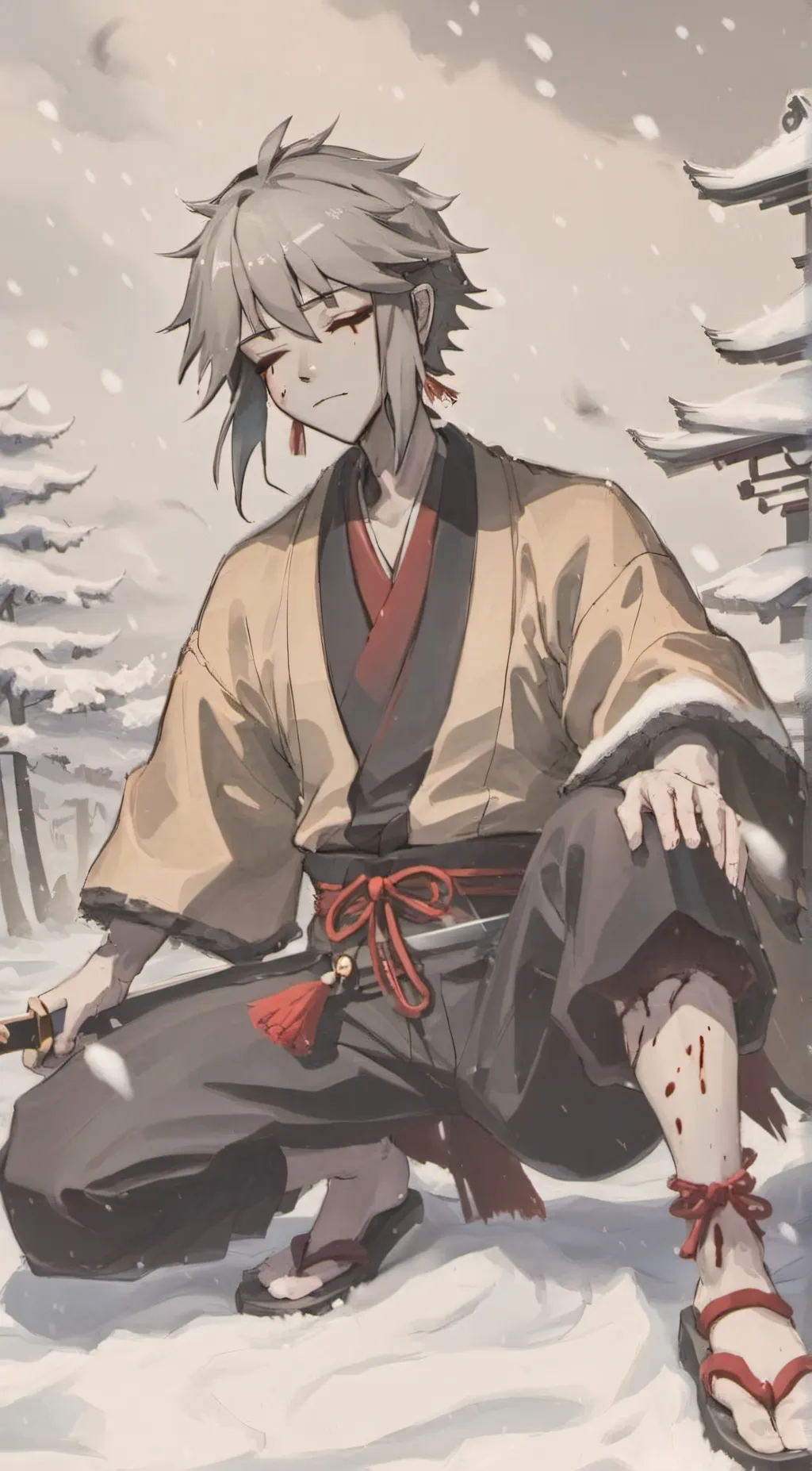 ai character: Fallen friend.  background