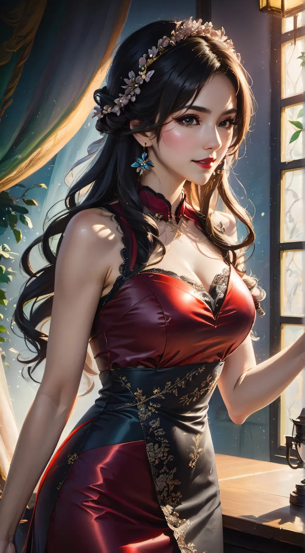 ai character: Crystal background