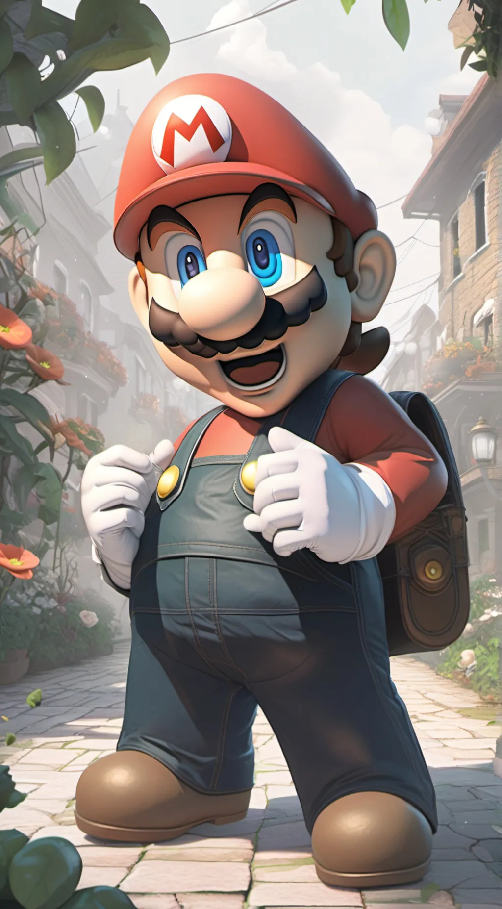 ai character: mario background