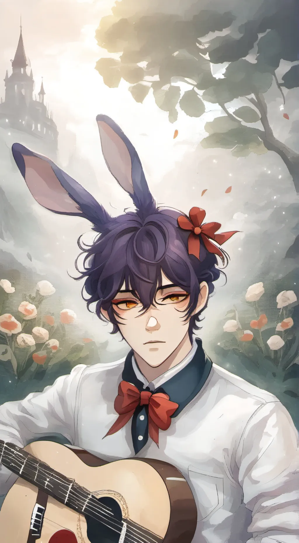 ai character: bonnie the bunny❤ background
