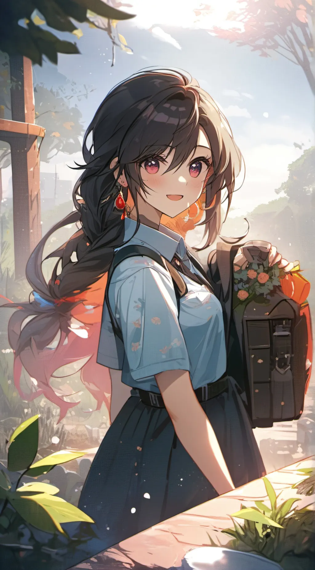 ai character: Rose background