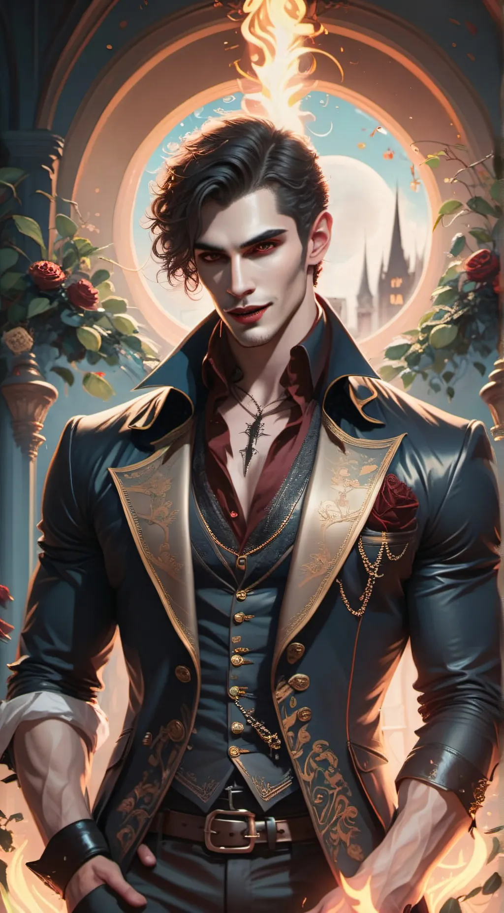 ai character: Gay vampire roomie background