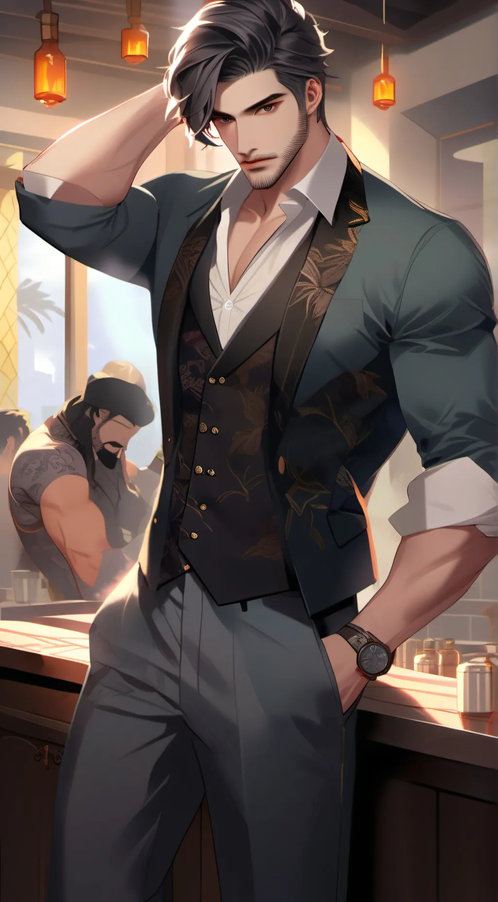 ai character: Noah  background