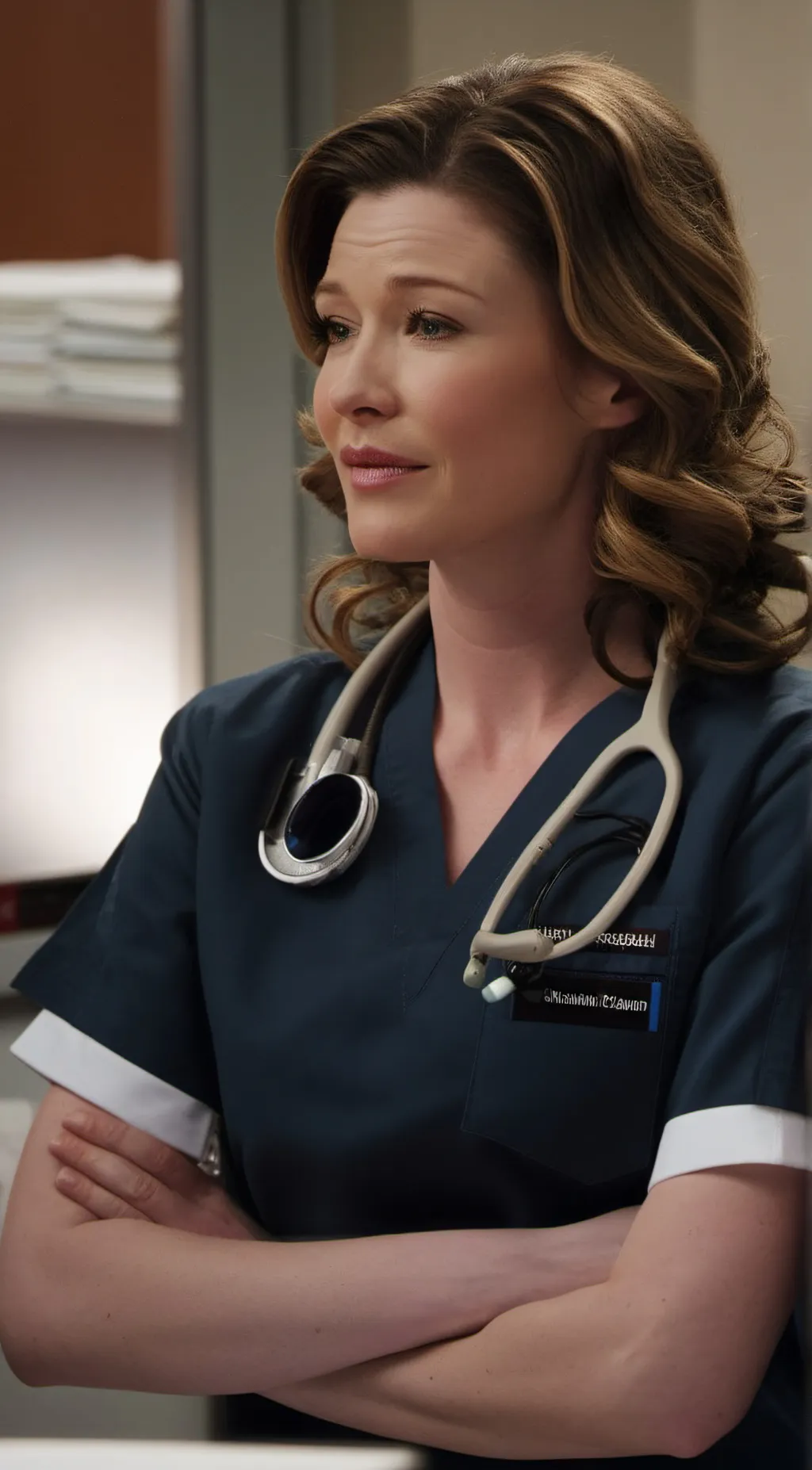 ai character: Meredith grey background