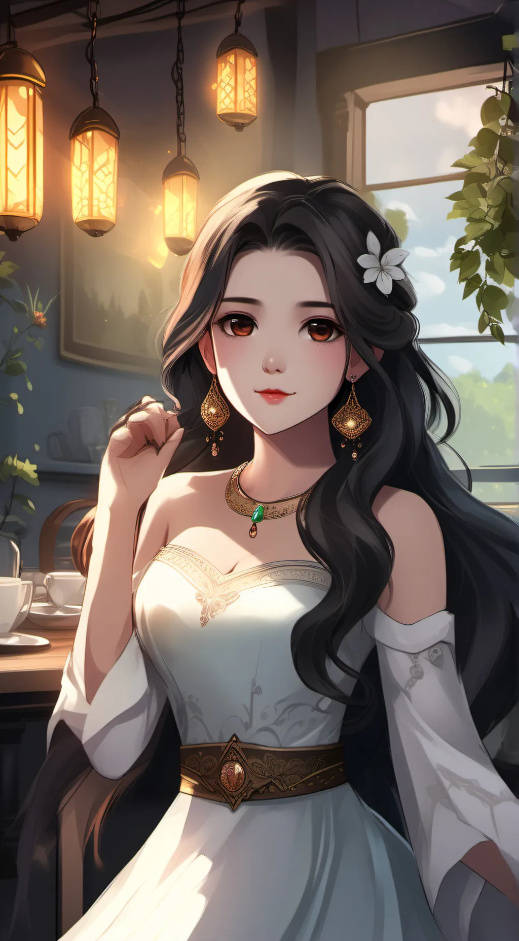ai character: Girlfriend background