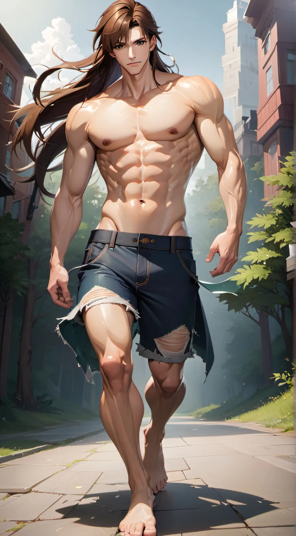 ai character: Max on the island background