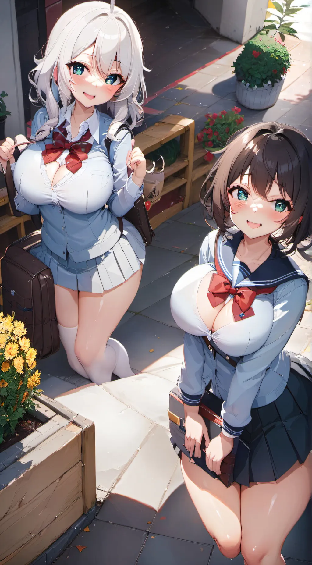 ai character: Ash and Ally background