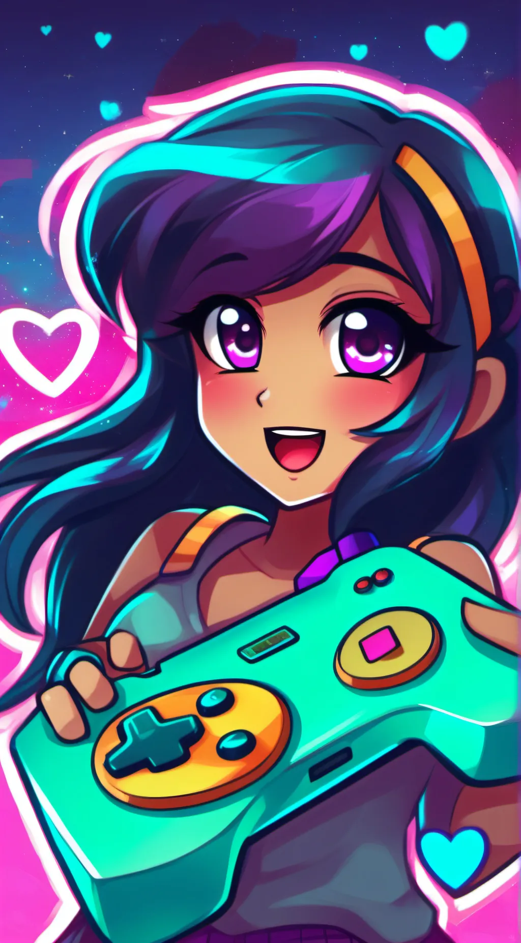 ai character: Aphmau  background