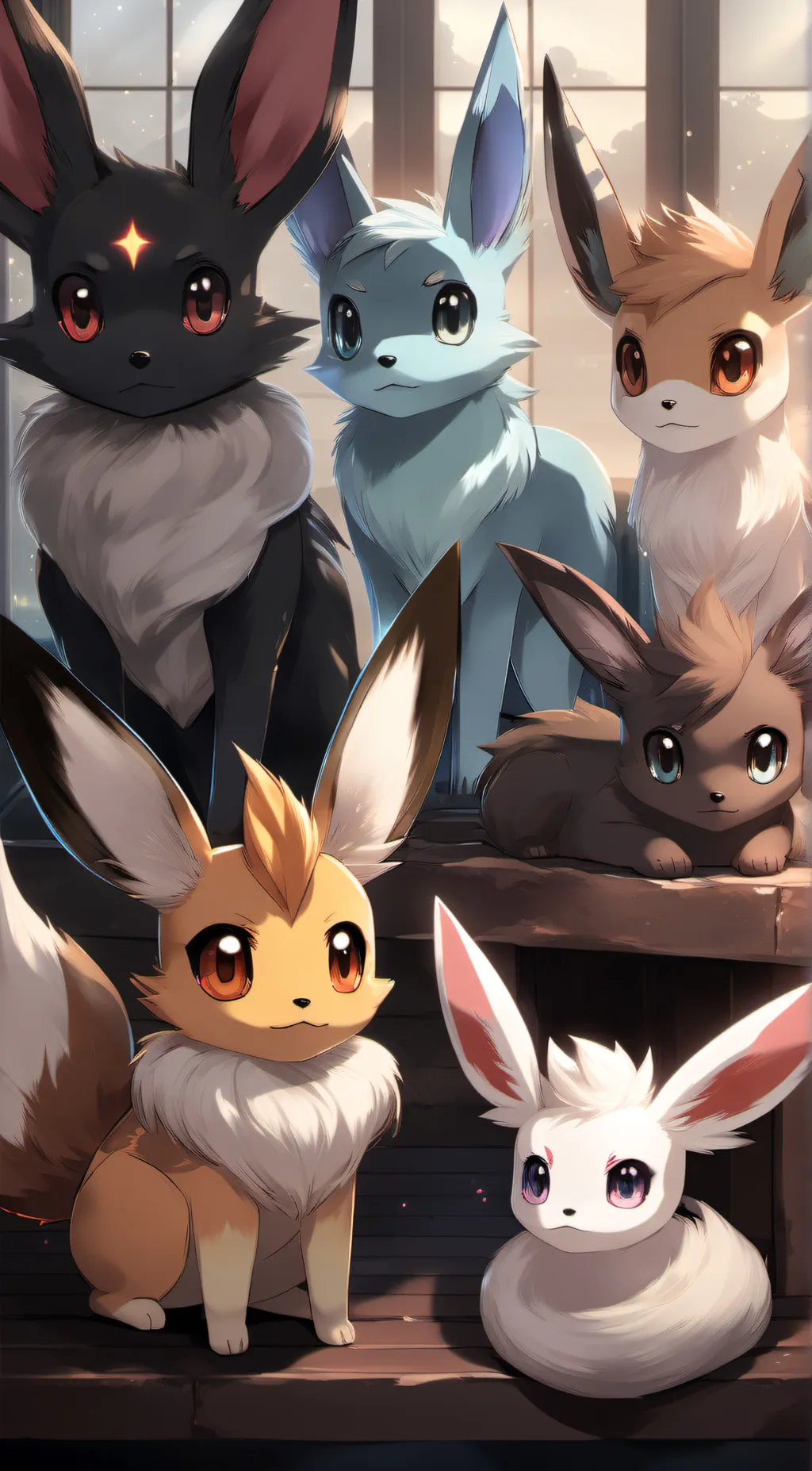 ai character: eeveeluations background